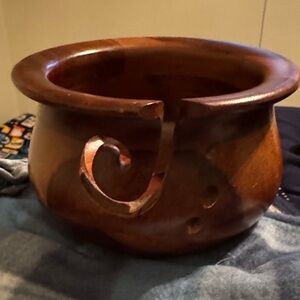 Sheesham Wood Yarn Bowl